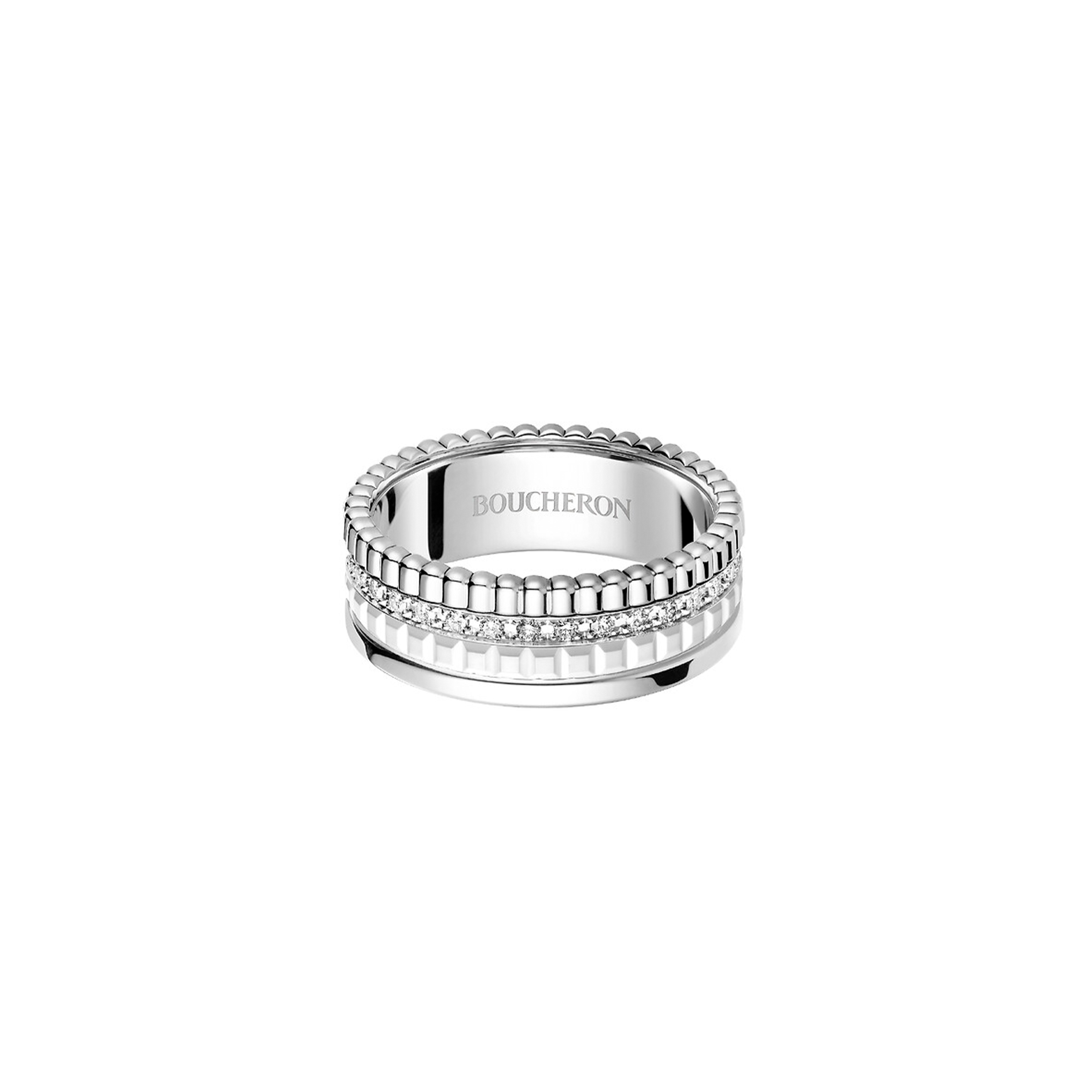 B0vcher0n quatre double white edition small ring jrg03277